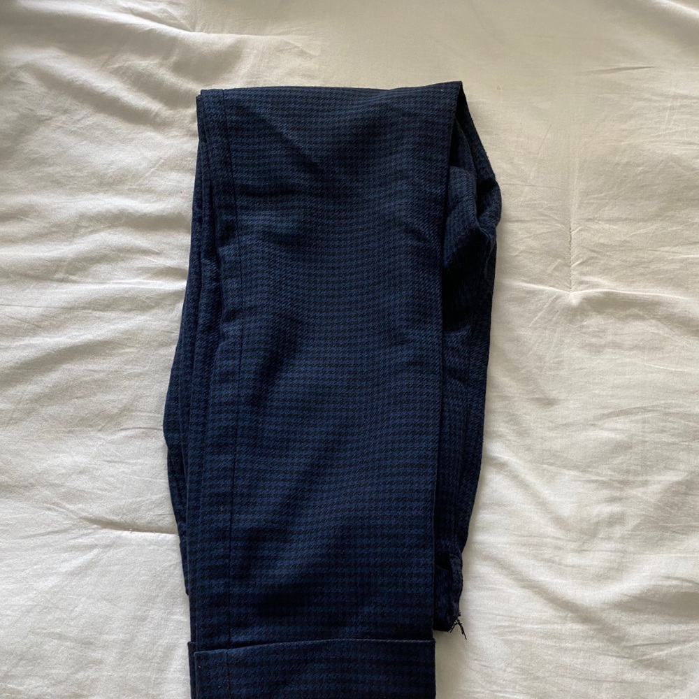 Plaid cropped pants